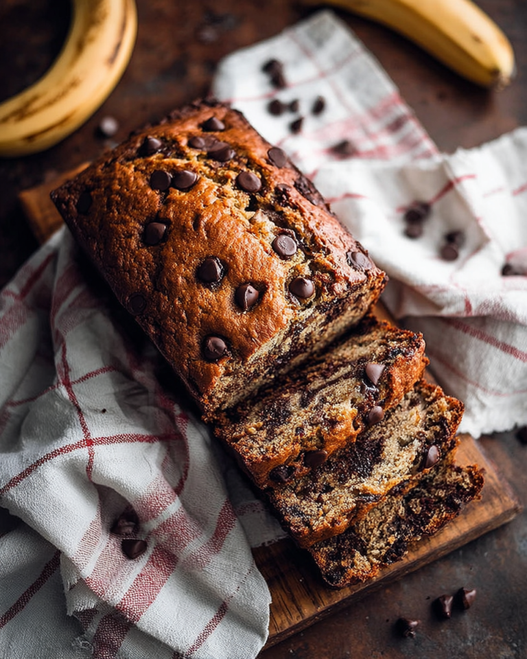 Super Moist Chocolate Chip Banana Bread