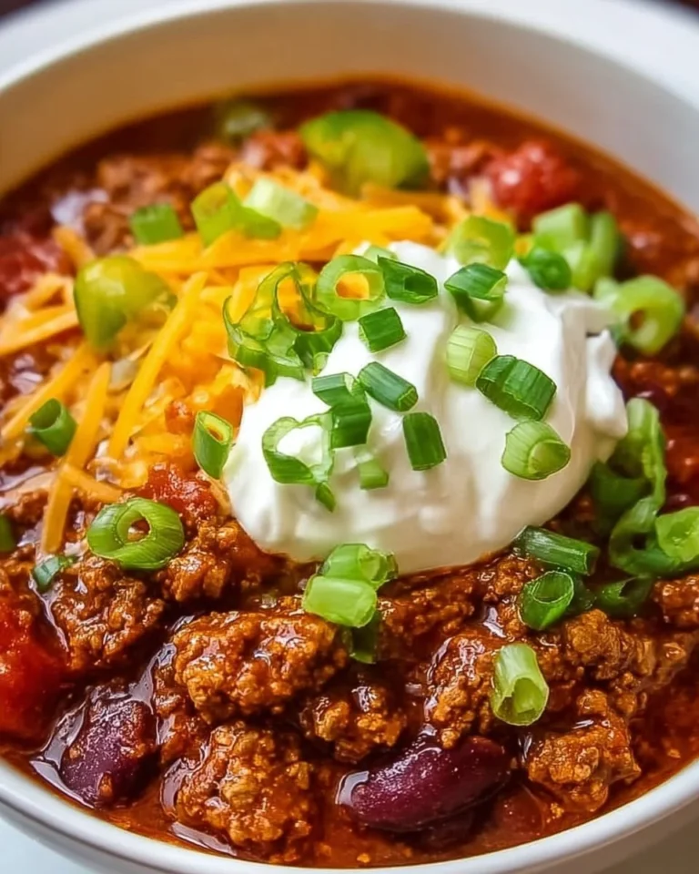 Delicious Keto Crock Pot Chili served in a bowl