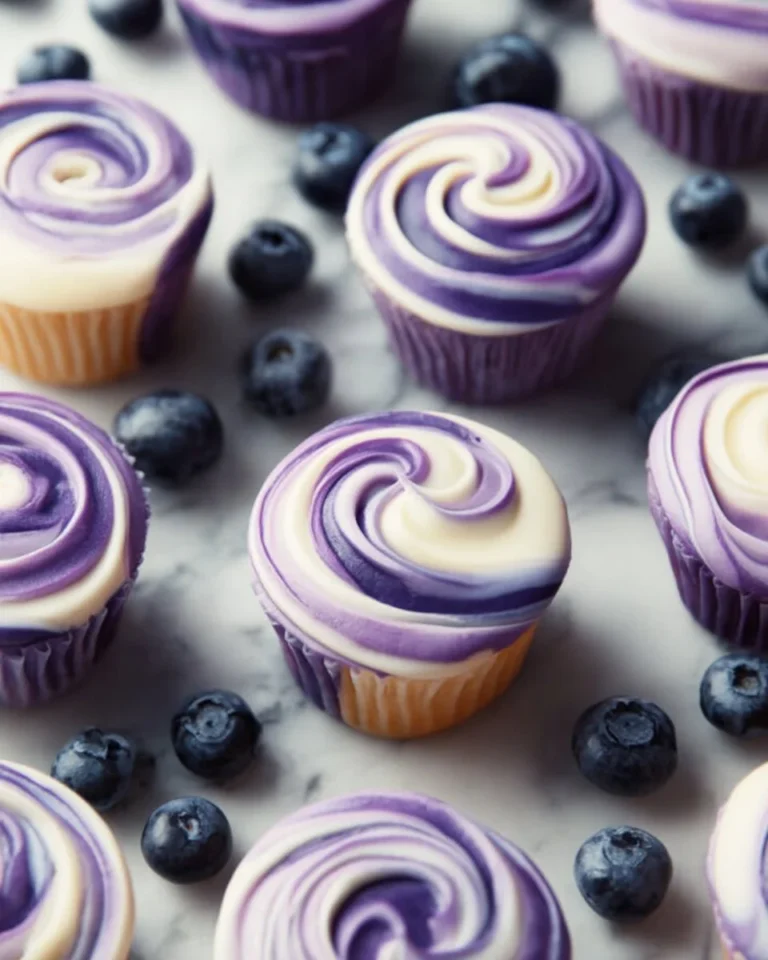Blueberry swirl yogurt bites showcasing creamy yogurt and fresh blueberries