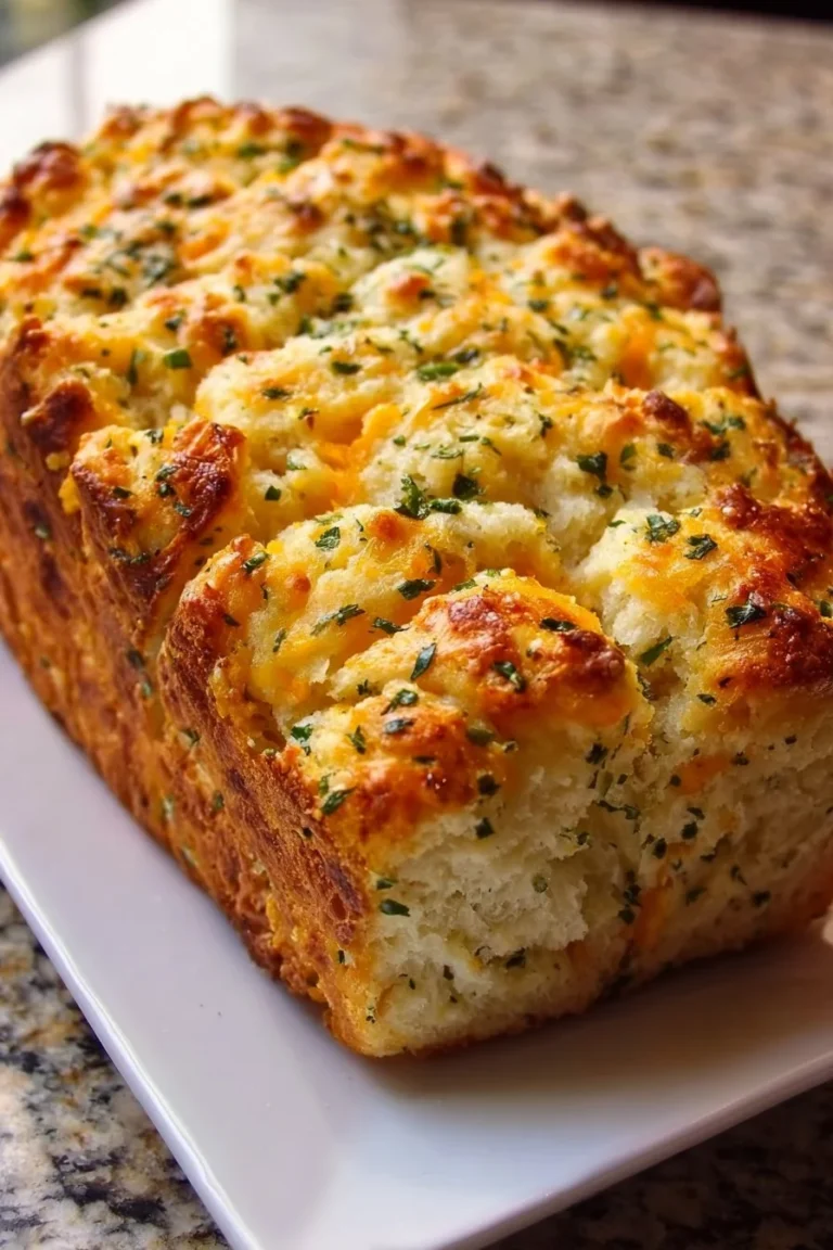 Delicious Cheddar Bay Biscuit Bread fresh out of the oven