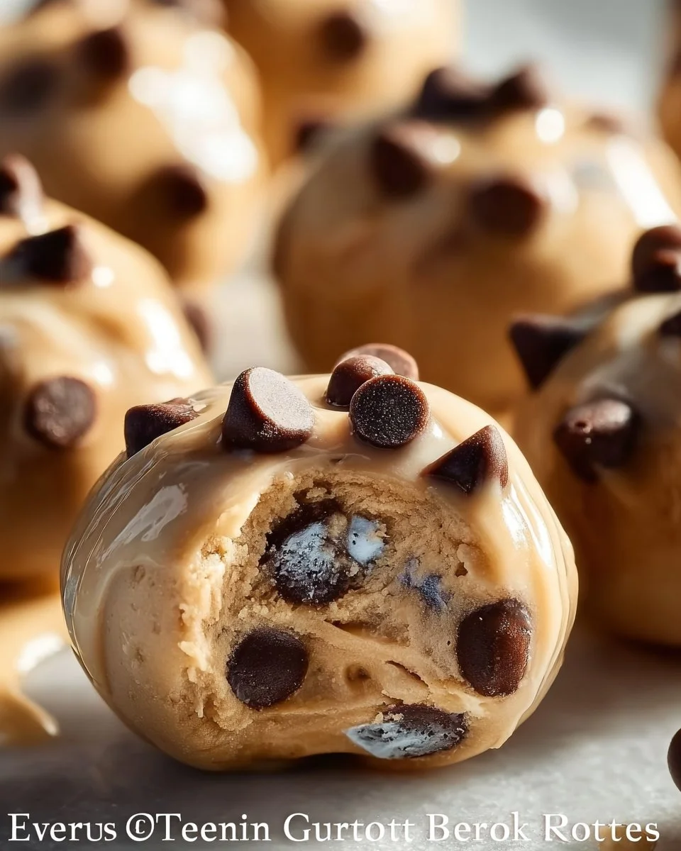 Greek yogurt and peanut butter frozen bites on a plate