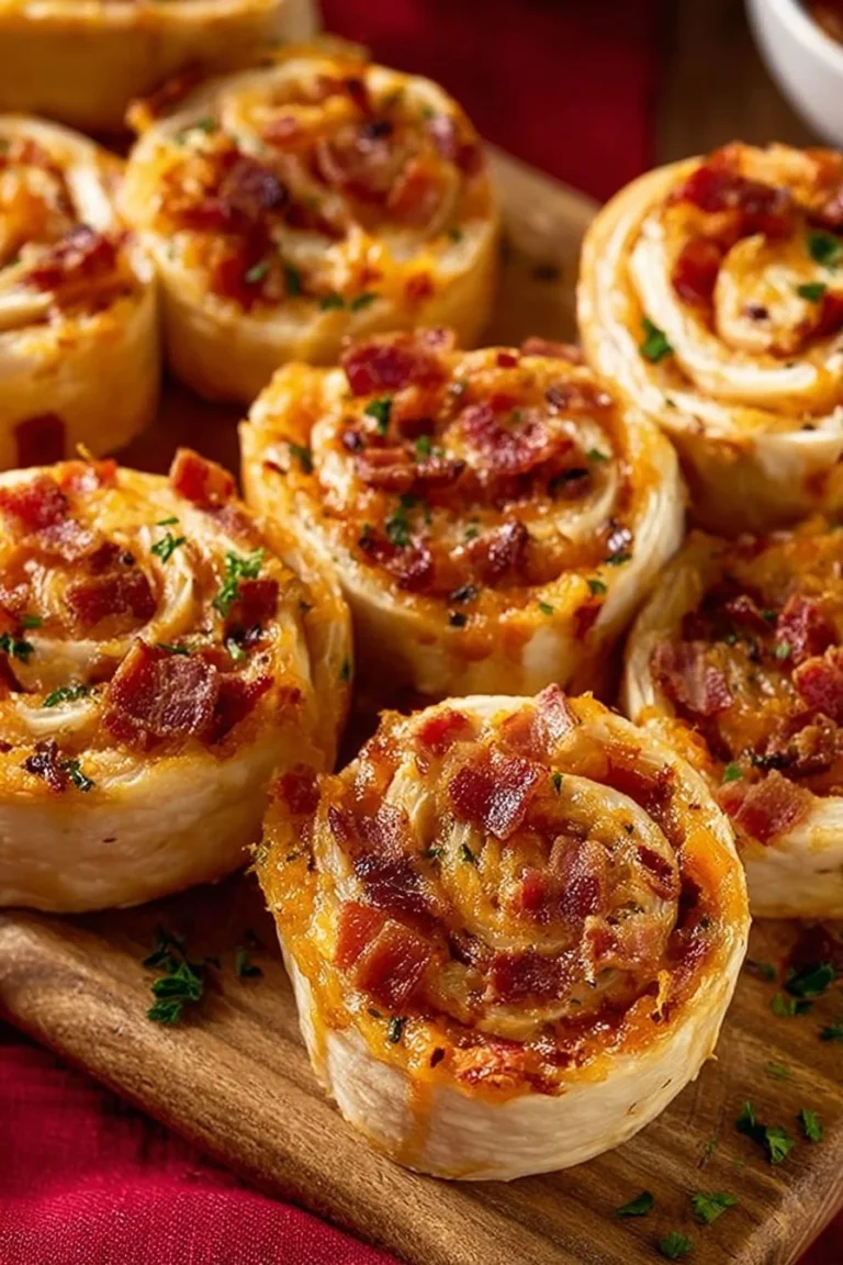 Homemade Crack Chicken Roll Ups with melted cheese and herbs