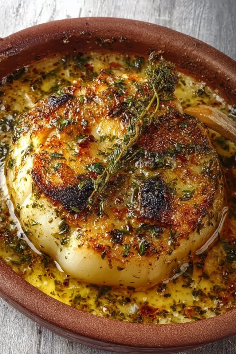 Delicious onion bake dish served hot with a golden crispy topping.