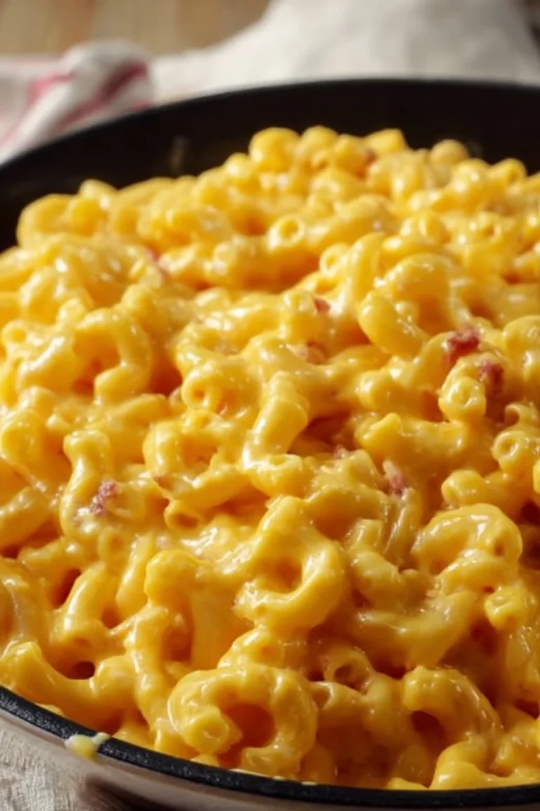 Delicious bowl of Red Robin Mac and Cheese topped with breadcrumbs