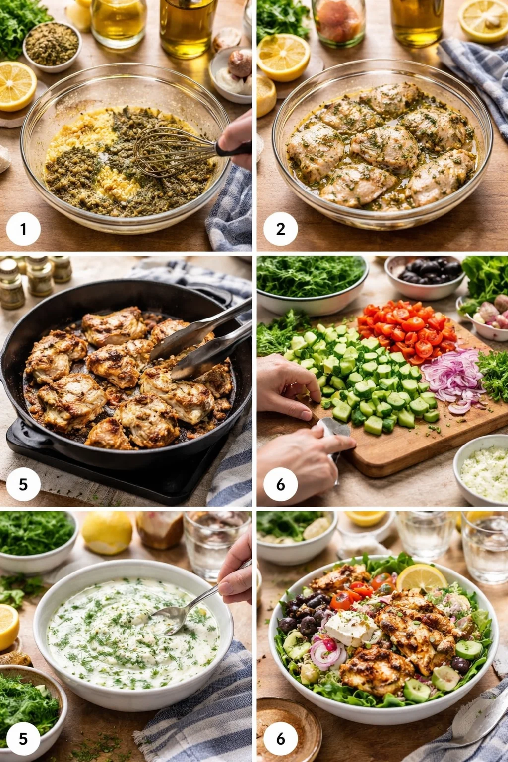 Greek Chicken Bowls