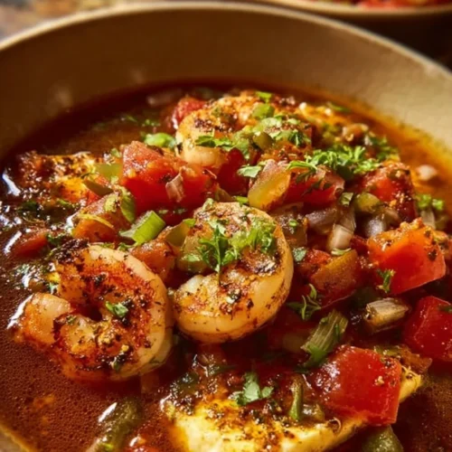 A bowl of Shipwreck Stew filled with vegetables and meat, perfect for a cozy meal