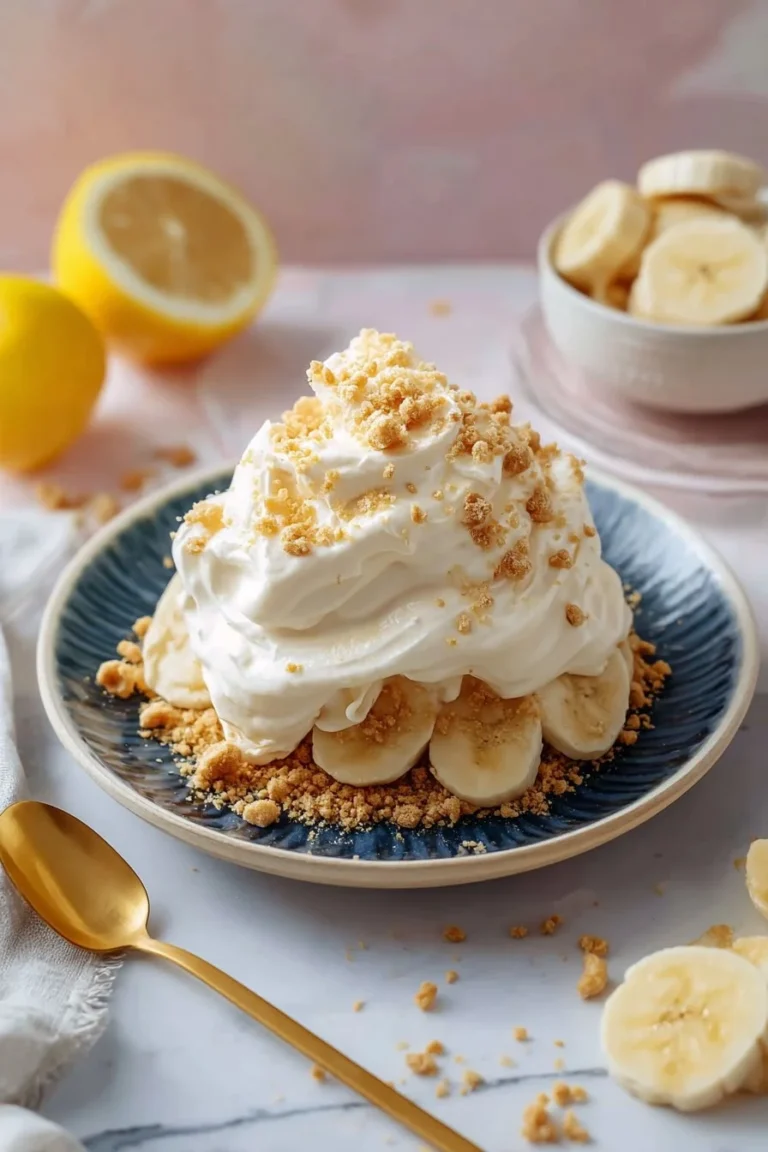 Delicious simple banana pudding ready to serve for a crowd