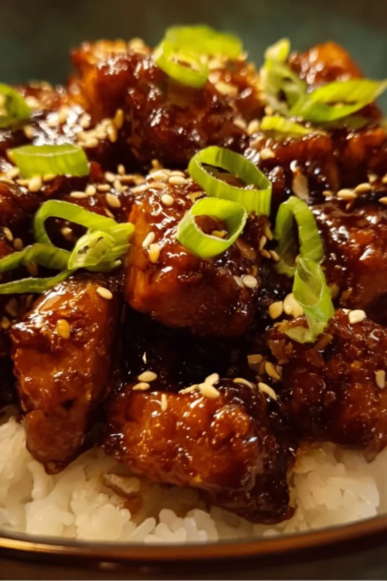 Sticky Honey Soy Chicken Bowl with rice and vegetables