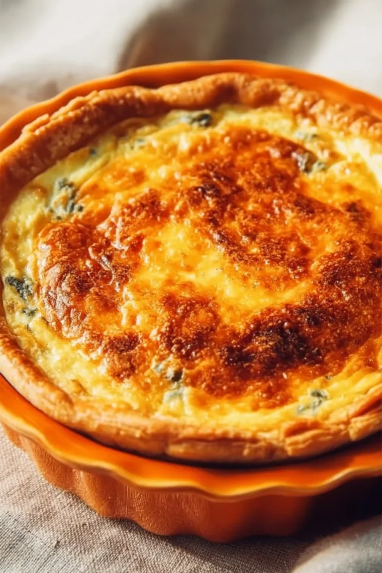 Buttery puff pastry asparagus quiche baked to golden perfection