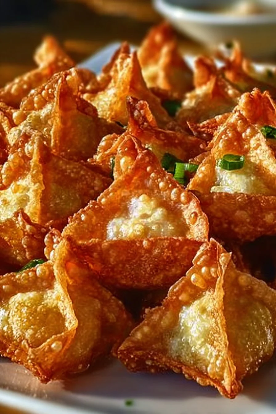 Delicious Crab Rangoon Bombs filled with creamy cheese and crab meat