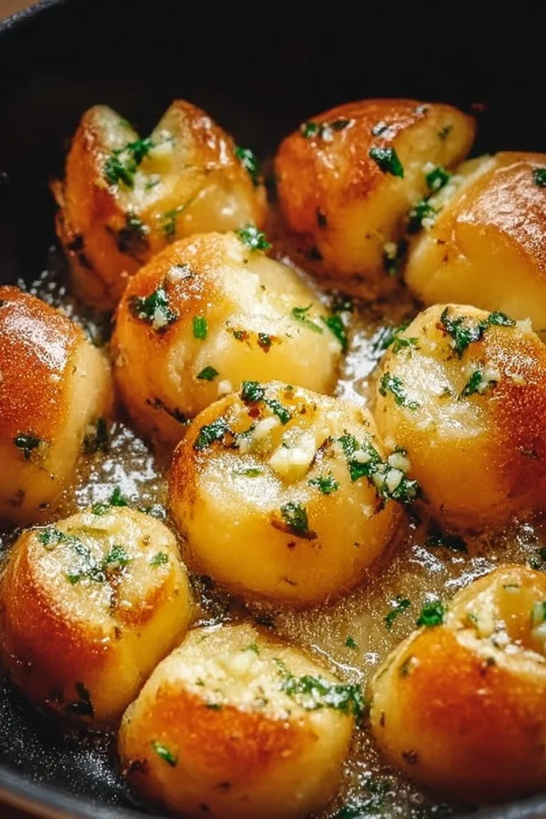 Freshly baked Garlic Butter Parmesan Rolls topped with melted butter and parmesan cheese