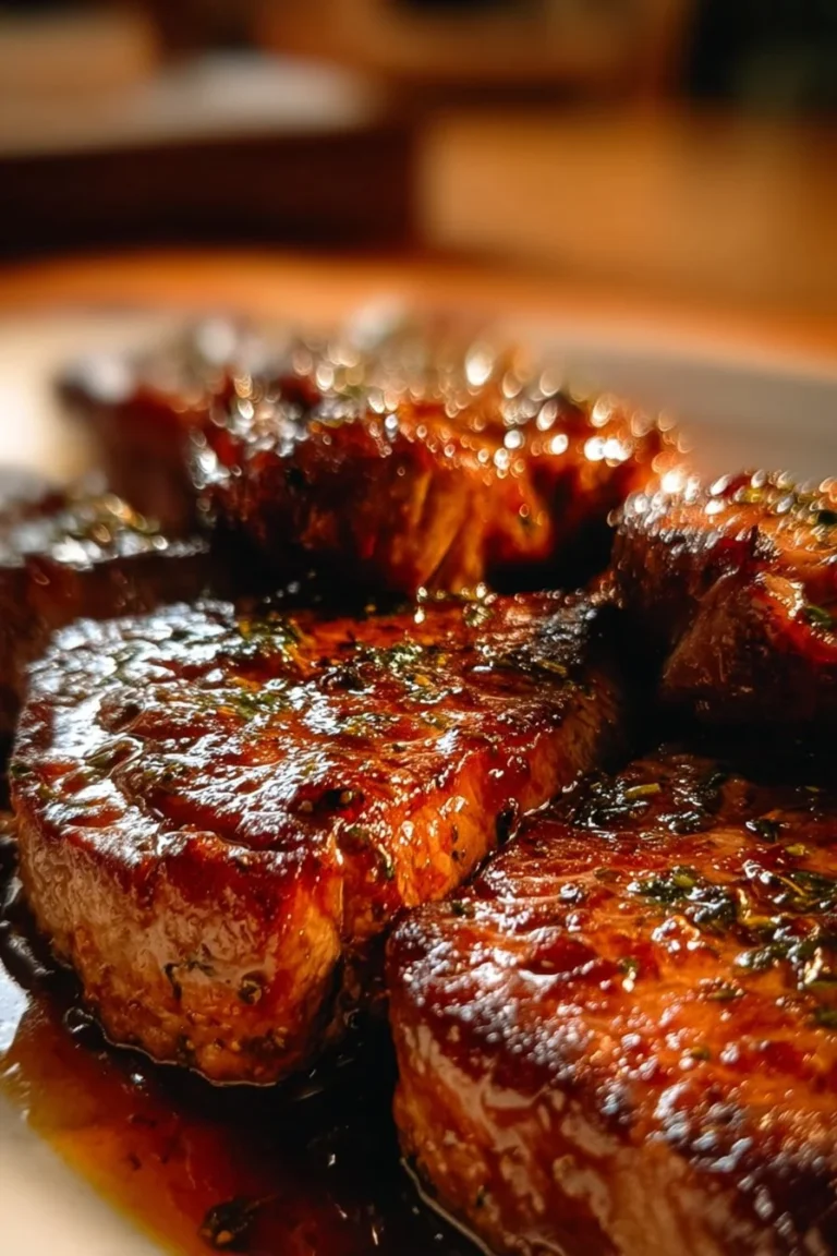 Delicious German hunters sauce poured over a plate of meat and vegetables.