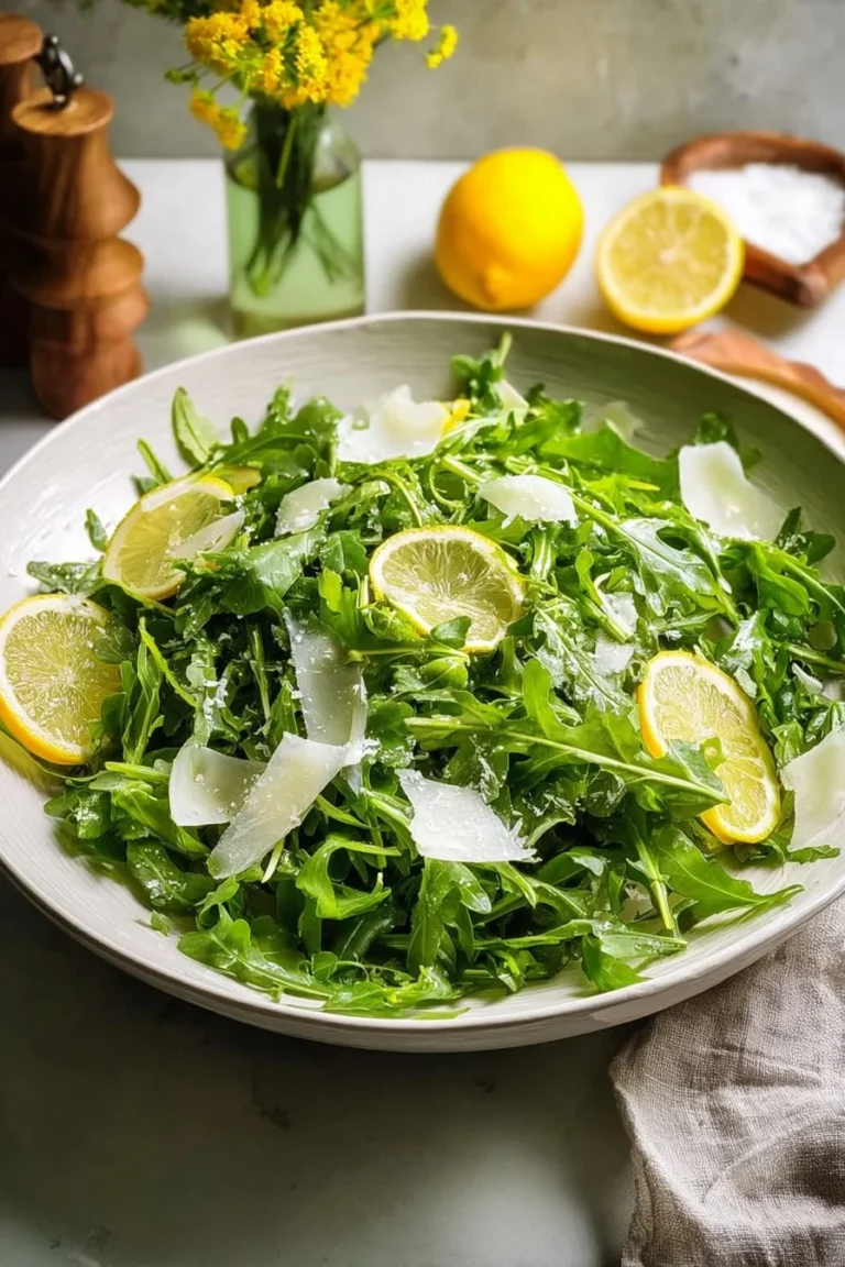 Light Easter Arugula Salad with seasonal ingredients and vibrant colors