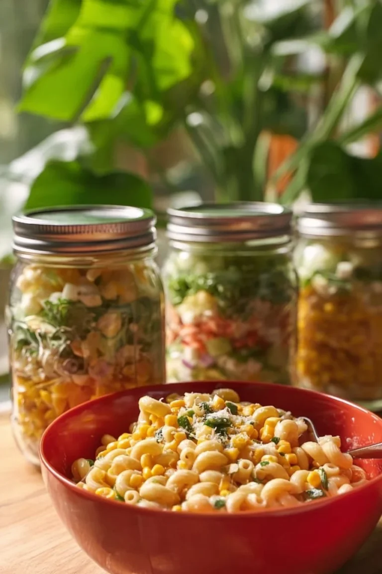 Mexican Street Corn Pasta Salad with fresh ingredients and zesty flavors