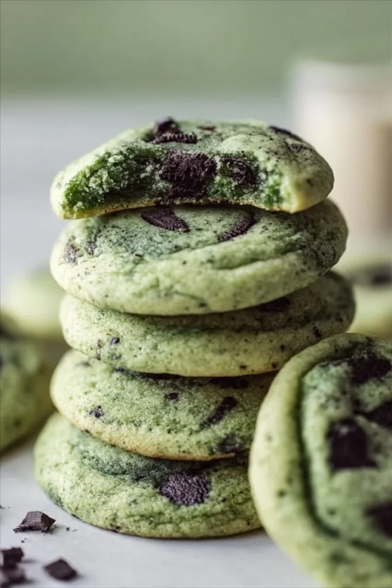 Delicious Mint Swirl Brownies decorated with shamrock patterns