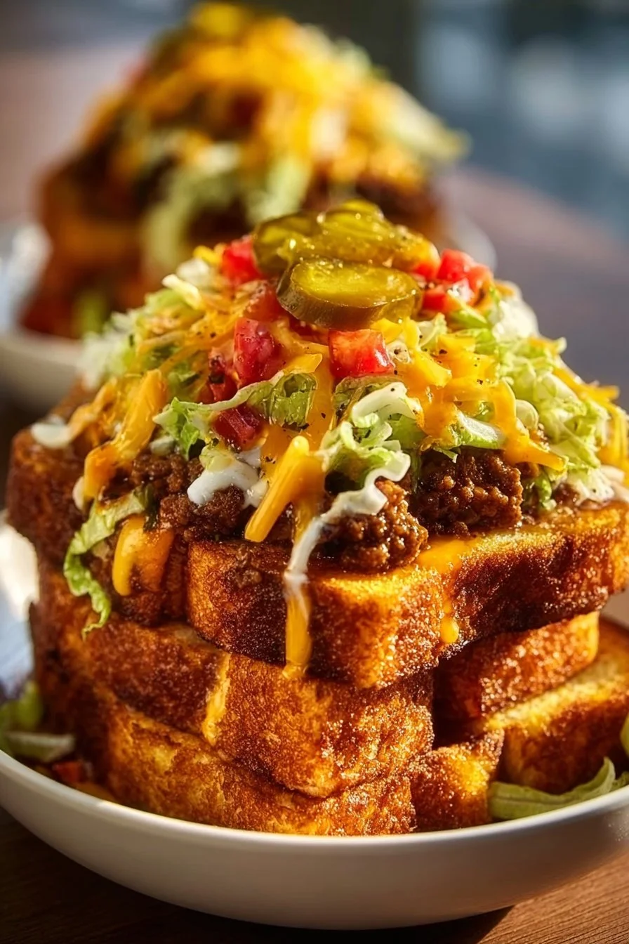 Delicious Smash Burger Bowl topped with fresh ingredients and savory flavors