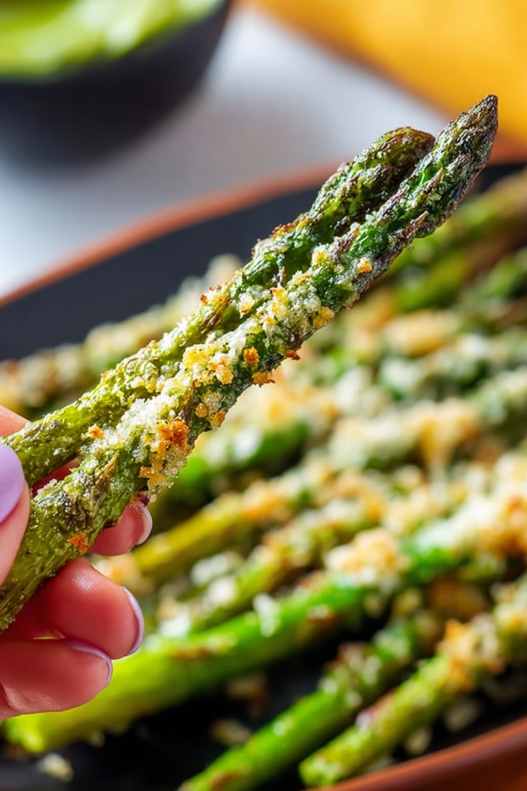 Quick Air Fryer Asparagus Parmesan