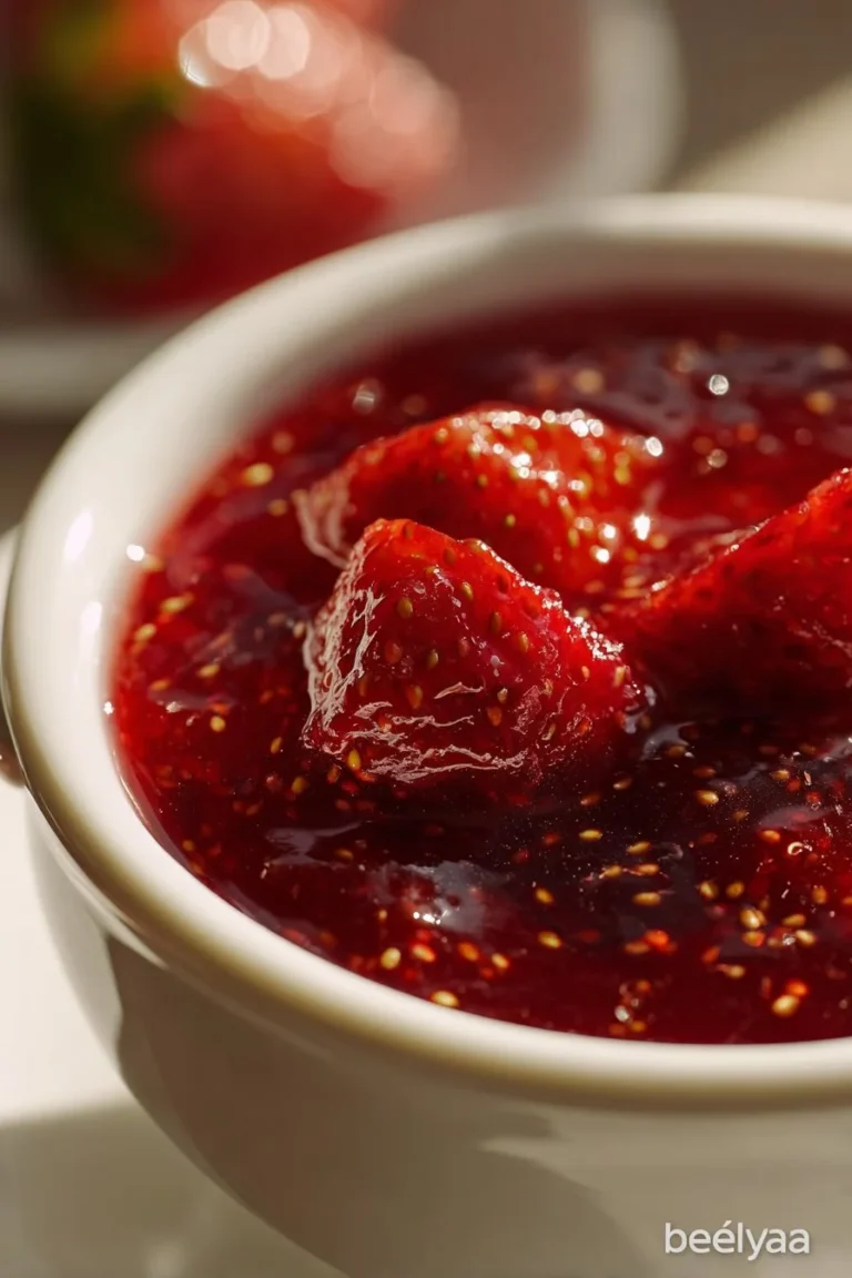 Jalapeño strawberry jam showcasing sweet and spicy flavors in a jar