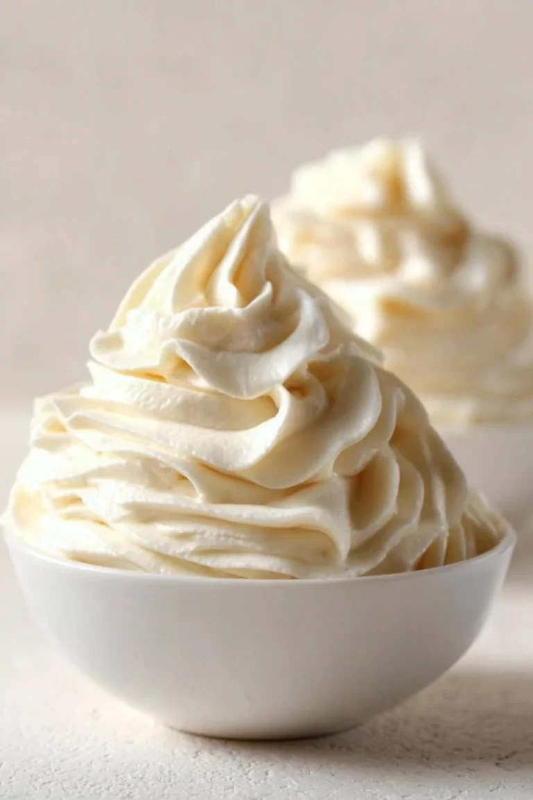 Ultimate vanilla buttercream frosting on a decorated cupcake