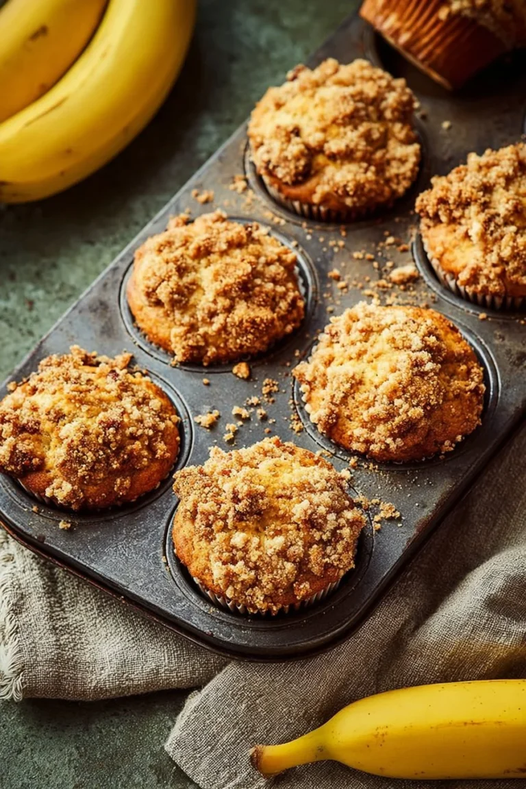 Delicious vegan banana muffins fresh out of the oven