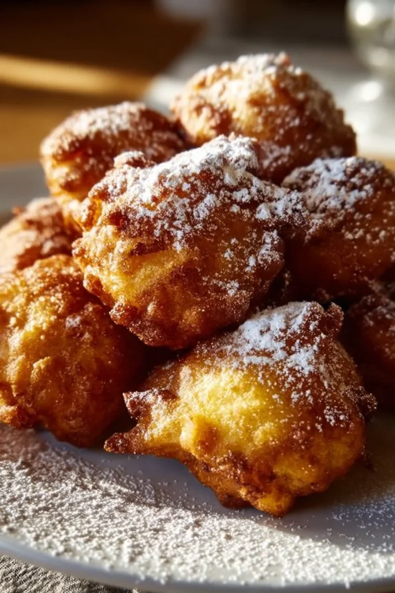 Delicious Apple Fritter Bites served on a platter, ready to enjoy.