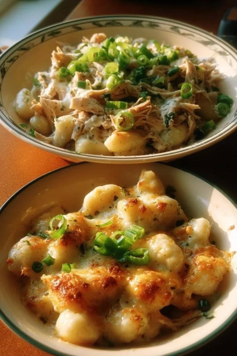 Creamy Crack Chicken Gnocchi dish served in a bowl