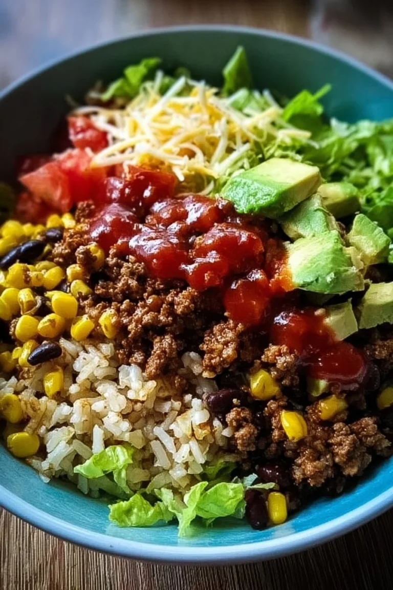 Delicious Mexican Taco Bowl with fresh ingredients and vibrant flavors