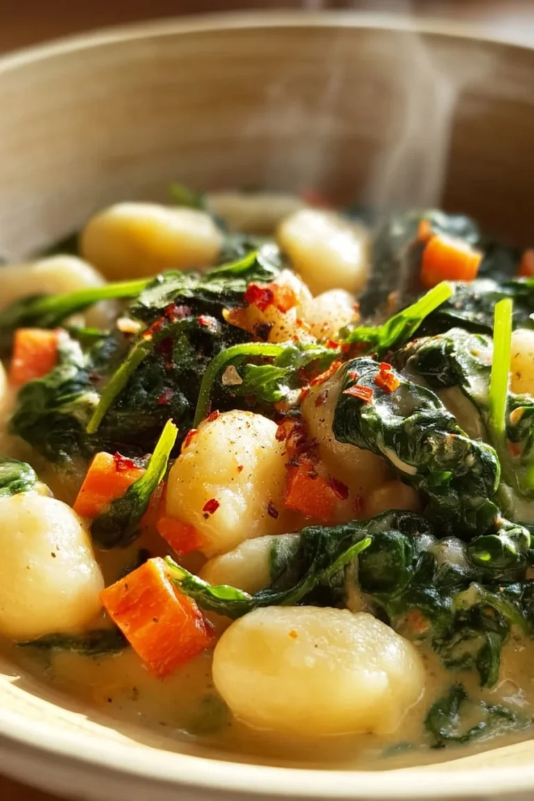 A bowl of quick and flavorful soup with fresh ingredients