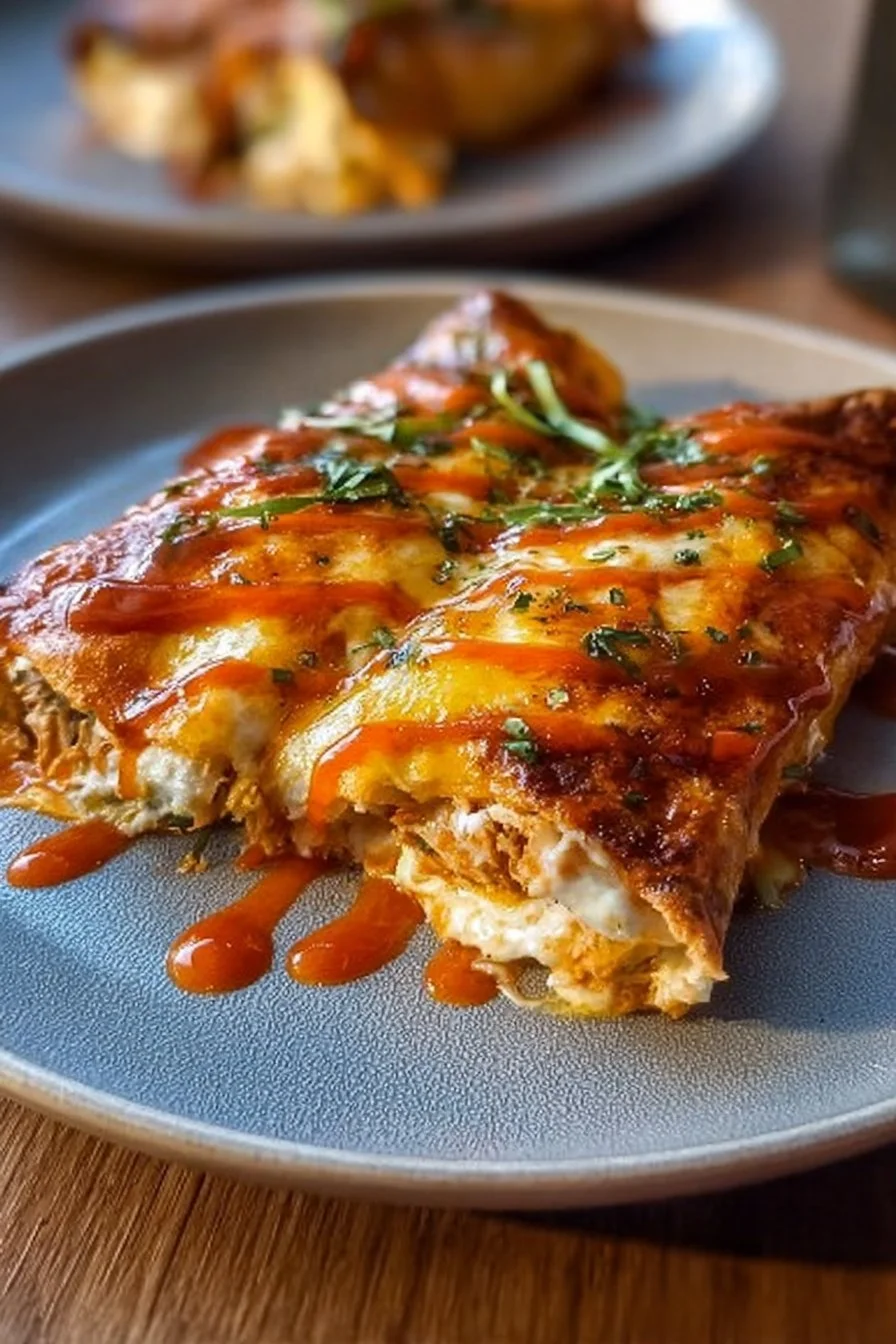 Delicious rotisserie chicken enchiladas topped with cheese and sour cream