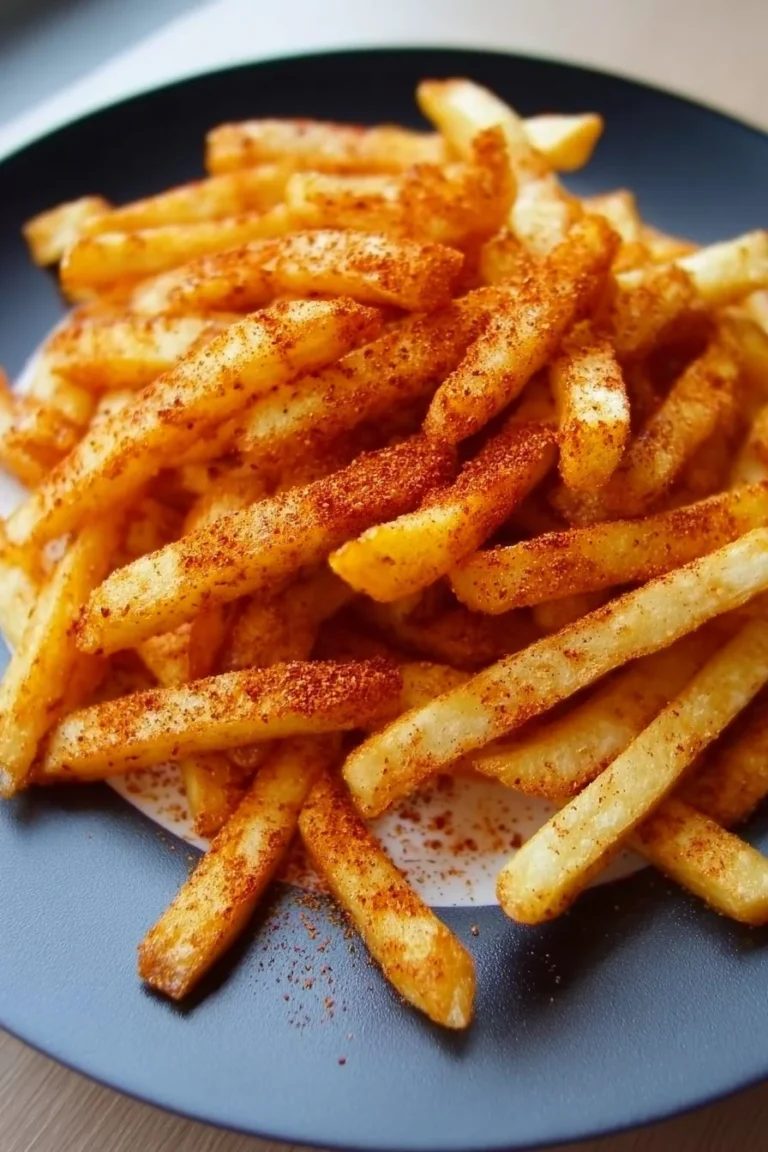 Delicious Smash Burger served with crispy fries