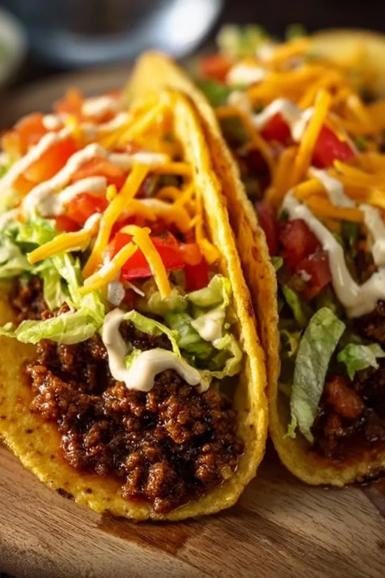 Delicious smash burger tacos topped with fresh ingredients and vibrant sauces