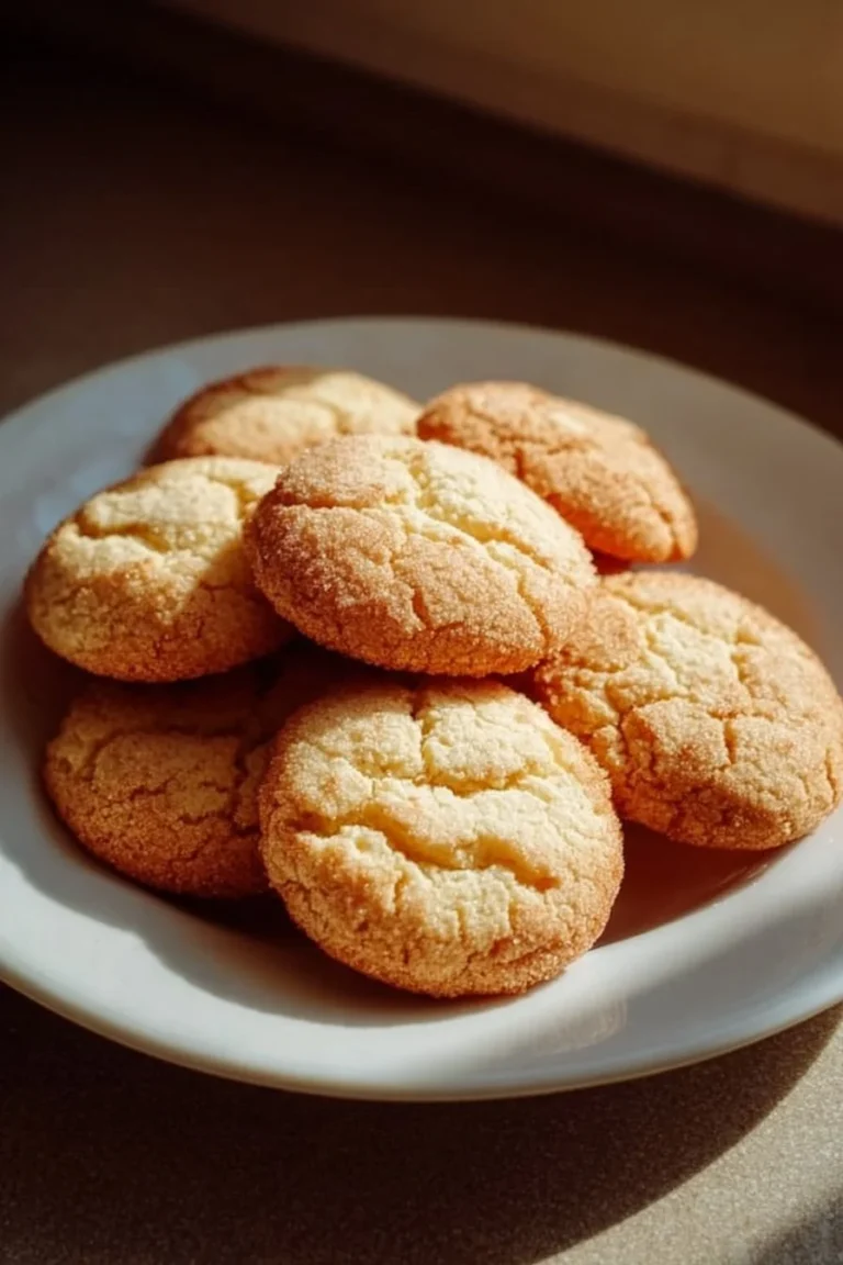 Delicious melt-in-your-mouth butter cookies on a plate