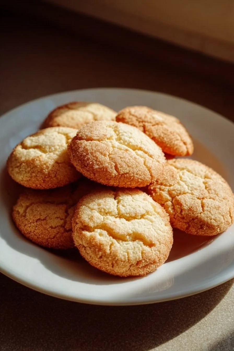 Delicious melt-in-your-mouth butter cookies on a plate