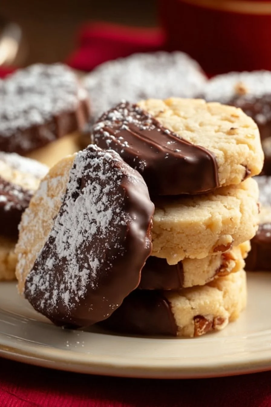 Delicious toffee pecan cookies on a plate, perfect for dessert.
