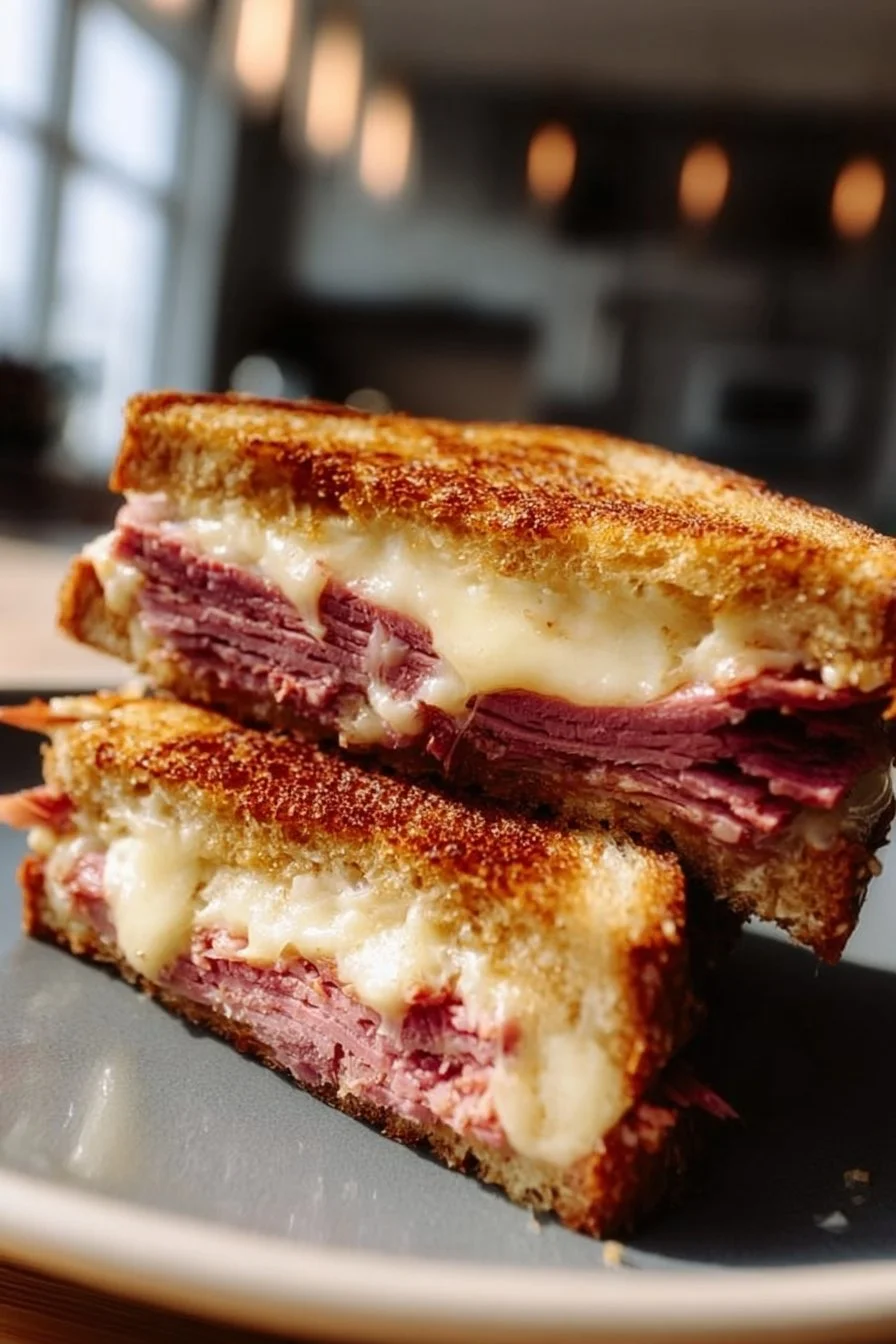 Ultimate pastrami sandwich stacked with flavorful cured meat and toppings.