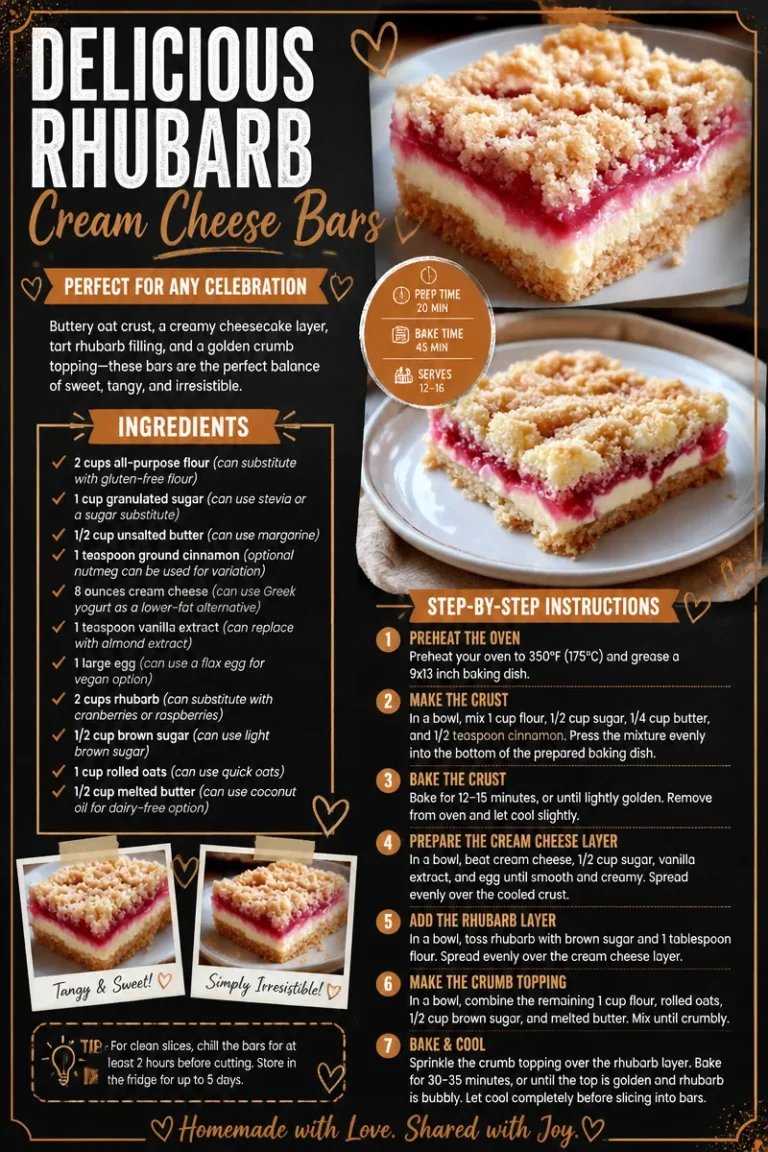Rhubarb cream cheese bars served on a plate, perfect for celebrations