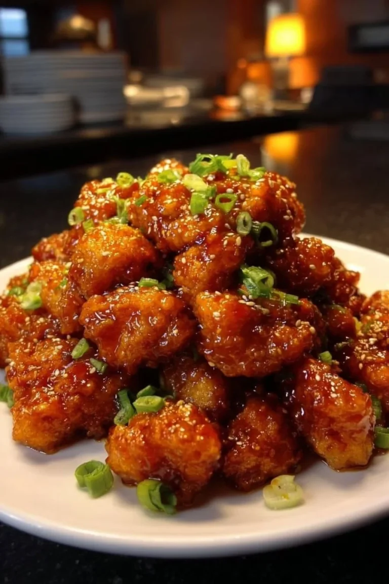 Hot Orange Chicken with crispy chicken and zesty orange sauce