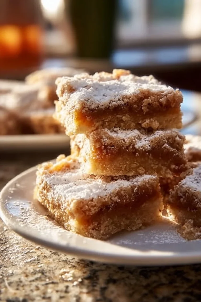 Delicious churro toffee bars with caramel and cinnamon topping