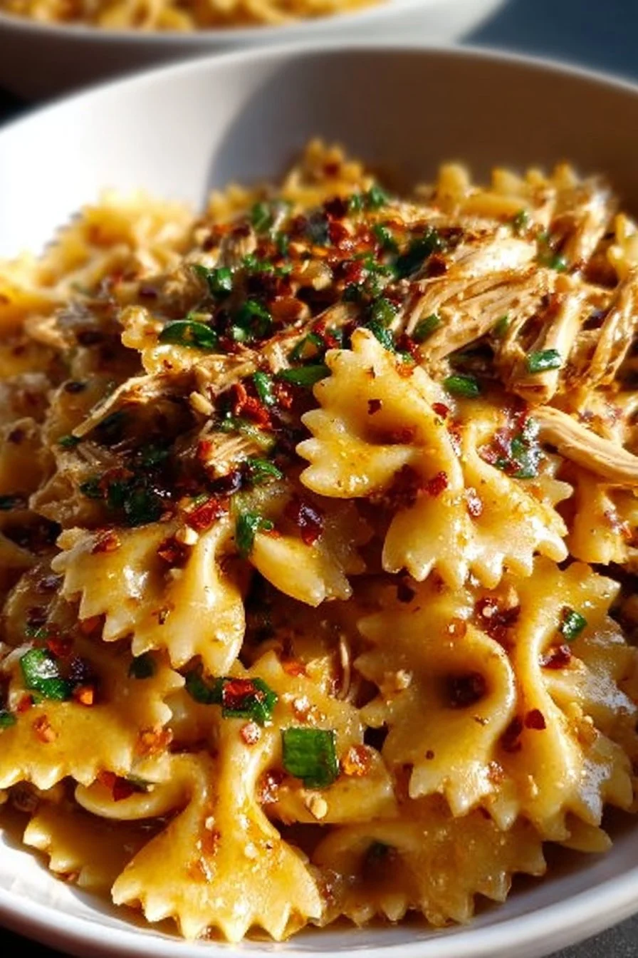 Savory Garlic Chicken Bowties