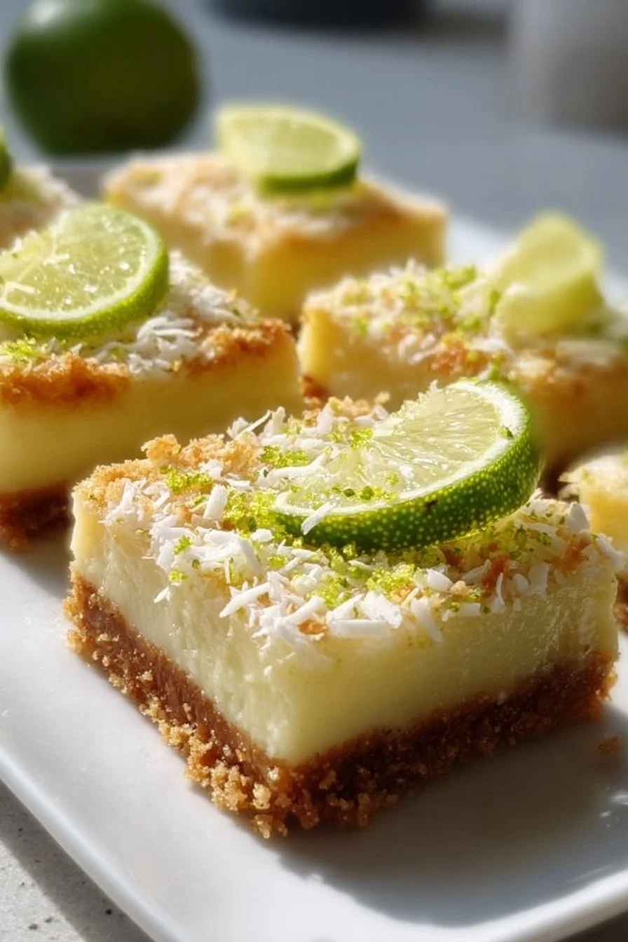 Zesty Lime Coconut Bars